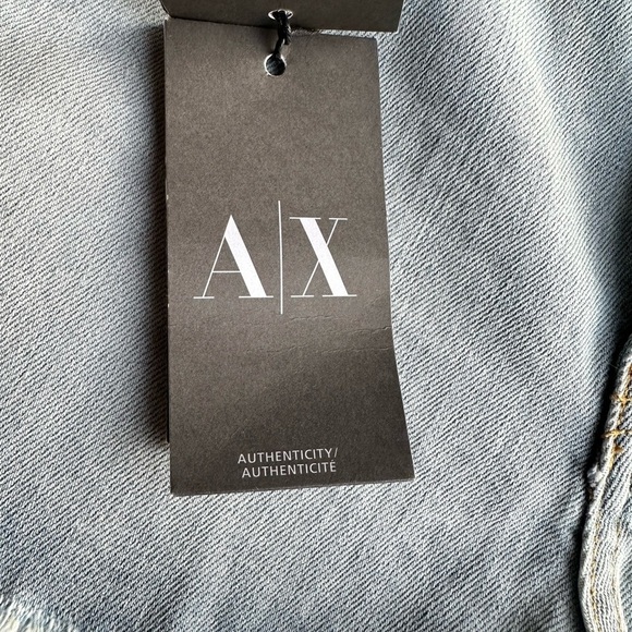 NWT Armani Exchange Denim Shorts Size 8 - Picture 7 of 10